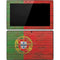 Portuguese Flag Dark Wood Surface Pro Tablet Skin